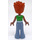 LEGO Naomi met Bril en Groen Top Minifiguur