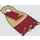 LEGO Narrow Cape with Hole and Tattered Edge with Dark Red Shapes