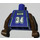 LEGO NBA Milwaukee Bucks #34 Torso met Brown Armen
