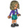 LEGO Nova with Purple Hoodie and Turquoise Shorts Minifigure