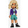 LEGO Nova with Purple Hoodie and Turquoise Shorts Minifigure