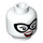 LEGO Nurse Harley Quinn Minifigure Head (Recessed Solid Stud) (3626 / 29898)