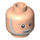 LEGO Obi-Wan Head with Grey Beard (Recessed Solid Stud) (88838 / 93185)