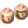 LEGO Obi-Wan Kenobi Head with dark orange beard (Recessed Solid Stud) (3626 / 100485)