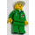 LEGO Octan Male in Green Uniform with White Cap Minifigure