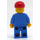 LEGO Octan Oil uniform, Red Short Bill Cap, Crooked Smile Town Minifigure