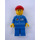 LEGO Octan Oil uniform, Röd Kort Bill Keps, Crooked Smile Town Minifigur