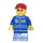 LEGO Octan Oil uniform, Rød Kort Bill Caps, Oransje Solbriller Town Minifigur