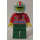LEGO Octan Racing Crew with White, Red and Green Striped Helmet Minifigure