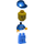 LEGO Octan Worker with Blue shirt with Small Octan Logo and Oil Nametag, Blue Legs, and Blue Cap Minifigure
