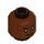 LEGO Okoye Minifigure Head (Recessed Solid Stud) (1791 / 3626)