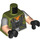 LEGO Verde oliva Battalion Brawler Minifigure Busto (973)