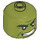 LEGO Olive Green Big Head with Hulk Face with Grin (79435 / 103689)