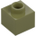 LEGO Olive Green Brick 1 x 1 x 0.7 (86996)