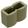 LEGO Olive Green Brick 1 x 2 Log (30136)