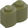 LEGO Olive Green Brick 1 x 2 Log (30136)