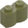 LEGO Olive Green Brick 1 x 2 Log (30136)