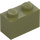 LEGO Olive Green Brick 1 x 2 with Bottom Tube (3004 / 93792)