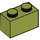 LEGO Olijfgroen Steen 1 x 2 met buis aan de onderzijde (3004 / 93792)