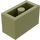 LEGO Olivgrün Backstein 1 x 2 mit Unterrohr (3004 / 93792)