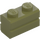 LEGO Zielona oliwka Cegła 1 x 2 z Embossed Bricks (98283)