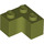 LEGO Olive Green Brick 2 x 2 Corner (2357)