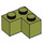LEGO Olive verte Brique 2 x 2 Coin (2357)