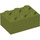 LEGO Olive Green Brick 2 x 3 (3002)