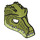 LEGO Olive Green Crocodile Mask with Yellowish Green Lower Jaw (12551 / 20048)