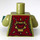 LEGO Olivgrün Crominus mit Dark rot Torn Umhang, Pearl Gold Schulter Armour, und Chi Torso (973 / 76382)