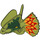LEGO Olive Green Dilophosaurus Head (38944)