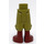 LEGO Olivgrün Friends Lange Shorts mit Brown Boots und rot Trim (18353)