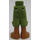 LEGO Olive Green Friends Long Shorts with Medium Dark Flesh Legs (2246 / 36196)