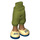 LEGO Olive Green Friends Long Shorts with Yellow Shoes (2246)