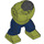 LEGO Olivgrün Hulk Körper mit Dark Blau Trousers (45776)