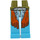 LEGO Olijfgroen Lang Minifigure Poten met Oranje Tassles (99131 / 104781)