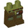 LEGO Olive Green Minifigure Legs with Belt, Side Pouch, and Knee Pads Pattern (3815 / 14551)