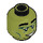 LEGO Olive Green Monster Rocker Minifigure Head (Recessed Solid Stud) (3626 / 22180)