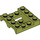 LEGO Olive Green Mudguard Vehicle Base 4 x 4 x 1.3 (24151)