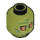LEGO Olive Green Neimoidian Warrior Minifigure Head (Recessed Solid Stud) (3626 / 17020)