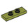 LEGO Olive Green Plate 1 x 3 with 2 Studs (34103)
