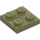 LEGO Olive Green Plate 2 x 2 (3022 / 94148)