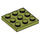 LEGO Olive Green Plate 3 x 3 (11212)