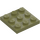 LEGO Olive Green Plate 3 x 3 (11212)