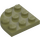 LEGO Olive Green Plate 3 x 3 Round Corner (30357)