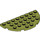 LEGO Olive Green Plate 4 x 8 Round Half Circle (22888)
