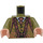 LEGO Olivgrün Professor Filius Flitwick mit Grün und Gelb oben Minifigur Torso (973 / 76382)