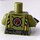 LEGO Olive Green Rescue Worker with Hard Hat, Breathing Tank, and Air Hose Minifig Torso (973 / 76382)