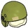 LEGO Olive Green Resistance Trooper Helmet with Transparent Yellow Visor with Square (35561 / 35648)