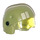LEGO Olive Green Resistance Trooper Helmet with Transparent Yellow Visor with Two Squares (24979 / 35541)